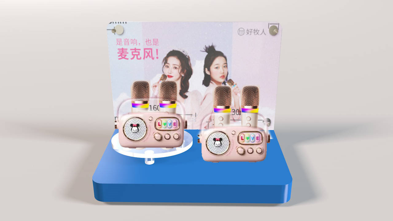 亚克力麦克风展示架的运用